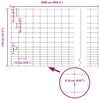 vidaXL Zaun mit Pfosten Silber 1,2 x 25 m Stahl