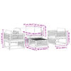 vidaXL 5-tlg. Garten-Sofagarnitur mit Kissen Massivholz Akazie
