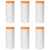 vidaXL Staubschutzfolie mit Klebeband 6 stk. Transparent 210 x 2000 cm