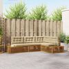 vidaXL Outdoor-Sofagarnitur mit Kissen 4 St&uuml;ck Natur und Beige