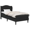 vidaXL Bettrahmen mit Kopfteil Schwarz 90 x 200 cm Samt