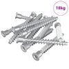 vidaXL Confirmat-Schrauben 2100 Stk. Silber Metall
