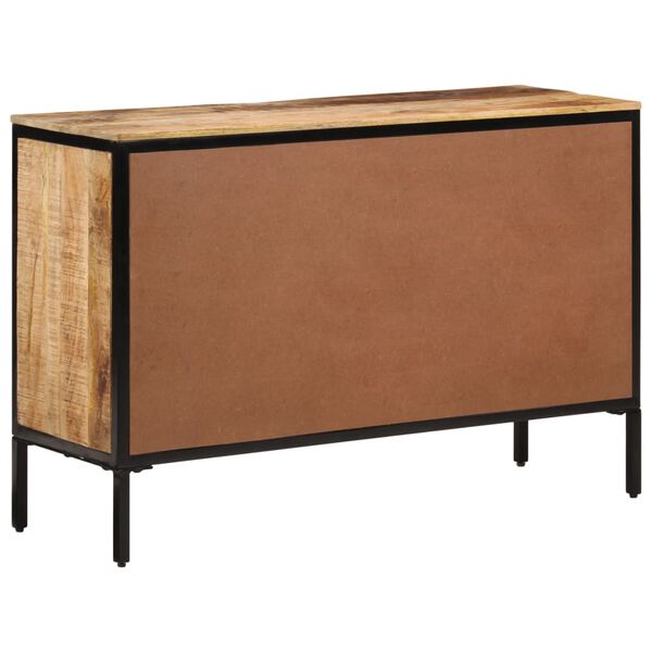 vidaXL Sideboard 105x35x70 cm Raues Mangoholz