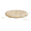 vidaXL Kissen Rund Beige &Oslash; 100x11 cm Oxford-Gewebe