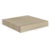 vidaXL Schwebende Wandregale 4 Stk. Eichefarben 23x23,5x3,8cm MDF