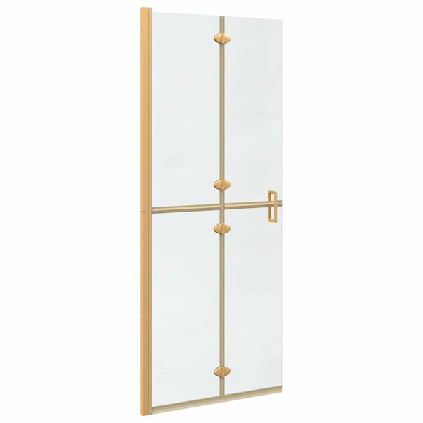 vidaXL Walk-in Duschwand Gold 80 x 6.5 x 190 cm Energiesparendes Glas