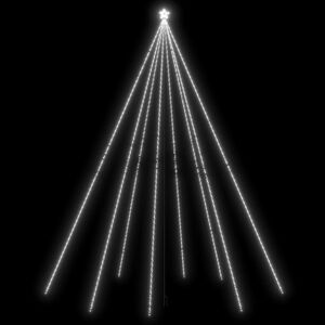 vidaXL LED Weihnachtsbaum Indoor Outdoor 1300 LEDs Kaltwei&szlig; 8 m