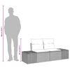vidaXL Gartensofa Braun 123 x 62 x 69cm Poly-Rattan