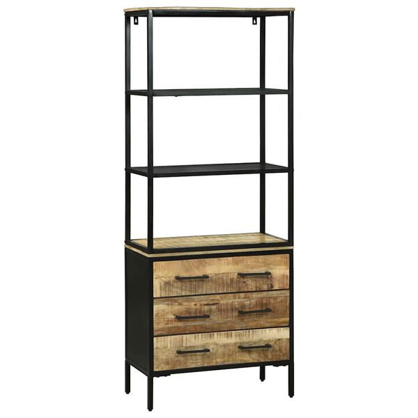 vidaXL Highboard Braun 70 x 35 x 180 cm Massivholz Mango