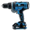 Draper Tools Bohrschrauber mit 2 x 2Ah Akku Storm Force 20V 50 Nm