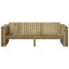 vidaXL Garten-Sofa Braun 185,5 x 60 x 62 cm Massives Kiefernholz