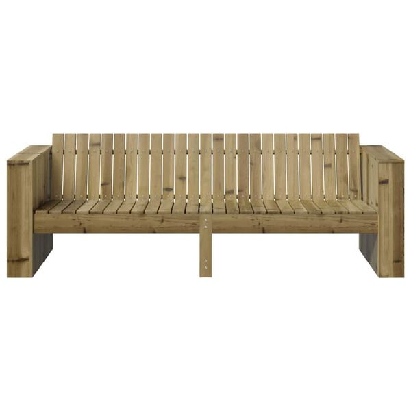 vidaXL Garten-Sofa Braun 185,5 x 60 x 62 cm Massives Kiefernholz