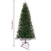 vidaXL Künstlicher Weihnachtsbaum mit 300 LEDs Grün 210 cm PE und PVC