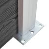 vidaXL Zaunelement Set WPC 353x146 cm Schwarz