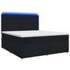 vidaXL Boxspringbett mit Matratze Schwarz 140 x 200 cm Stoff