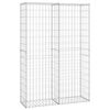 vidaXL Steinkorb Gabione mit Deckeln Verzinkter Draht 150&times;100&times;30 cm