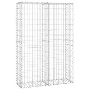 vidaXL Steinkorb Gabione mit Deckeln Verzinkter Draht 150&times;100&times;30 cm