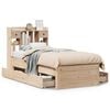 vidaXL B&uuml;cherregalbett ohne Matratze 75x190 cm Massivholz Kiefer