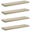 vidaXL Schwebende Wandregale 4 Stk. Eichefarben 90x23,5x3,8 cm MDF