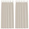 vidaXL Voile-Vorhang 2 Stk. Sand 245 x 140 cm Polyester