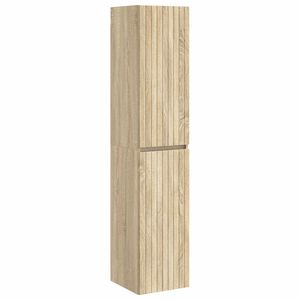 vidaXL Wandmontierter Badezimmerschrank Sonoma-Eiche