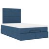 vidaXL Ottoman-Bett mit Matratze Blau 120x190 cm Stoff