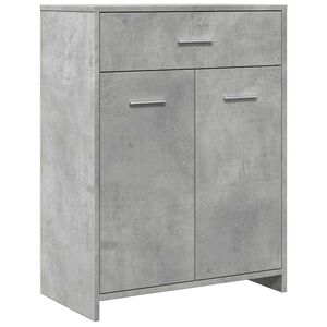 vidaXL Badezimmerschrank Betongrau 60x33x80 cm Holzwerkstoff