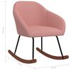 vidaXL Schaukelstuhl Rosa Stoff