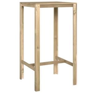 vidaXL Bartisch 60x60x110 cm Impr&auml;gniertes Kiefernholz