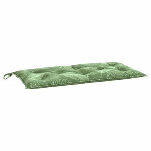 vidaXL Gartenbank-Auflage Blattmuster 100x50x7 cm Oxford-Gewebe