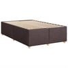 vidaXL Boxspringbett mit Matratze Dunkelbraun 120x190 cm Stoff