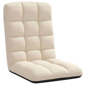 vidaXL Bodenstuhl Faltbar Leinen 71x51x62 cm