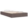 vidaXL Ottoman-Bett ohne Matratze Dunkelbraun 120x200 cm Stoff