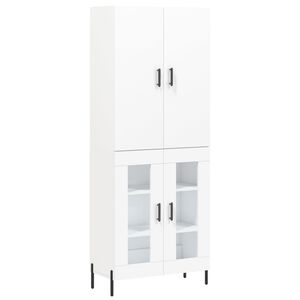 vidaXL Highboard Wei&szlig; 69,5x34x180 cm Holzwerkstoff