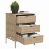 vidaXL Gartenschrank Beige 55x59x80 cm Poly Rattan