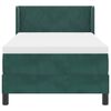 vidaXL Boxspringbett mit Matratze Dunkelgr&uuml;n 190 x 90 cm Samt