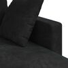 vidaXL Sofa Schwarz Gesamtabmessungen: 228 x 134 x 80 cm (B x T x H)