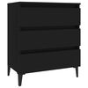 vidaXL Sideboard Schwarz 60x35x69 cm Holzwerkstoff