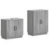 vidaXL 2-teiliges Badezimmer Schrank Set HOORN Sonoma-Grau
