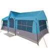 vidaXL Familienzelt mit Dach Blau und Grau 622 x 295 x 238 cm