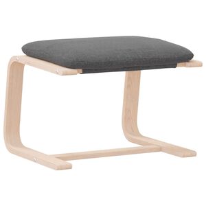 vidaXL Fu&szlig;hocker Dunkelgrau 51x41x40 cm Stoff