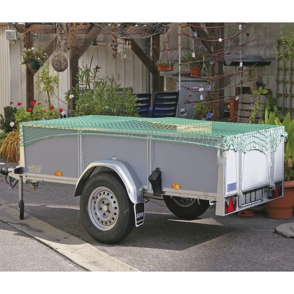 Practo Tools Anh&auml;nger-Abdecknetz mit Gummikordel 3x2 m