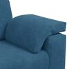 vidaXL Zweisitzer-Sofa Blau 160x77x82 cm Samt