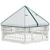 vidaXL 6-Panel-Hundespielplatz 177,5 x 154,5 x 112 cm Kunststoff Wei&szlig;