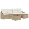 vidaXL Sofa Set 5 stk. Poly-Rattan
