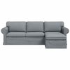 vidaXL Sofa Hellgrau Gesamtabmessungen: 245 x 138 x 80 cm (B x T x H)