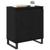 vidaXL Sideboard Schwarz Eichen-Optik 60 x 35 x 70 cm Holzwerkstoff