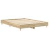 vidaXL Bettrahmen 2 pcs Sonoma 152 x 203 cm Holzwerkstoff