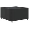 vidaXL 10-tlg. Garten-Sofagarnitur mit Kissen Schwarz Poly Rattan