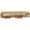 vidaXL Outdoor-Sofagarnitur 8 stk. Natur und Beige